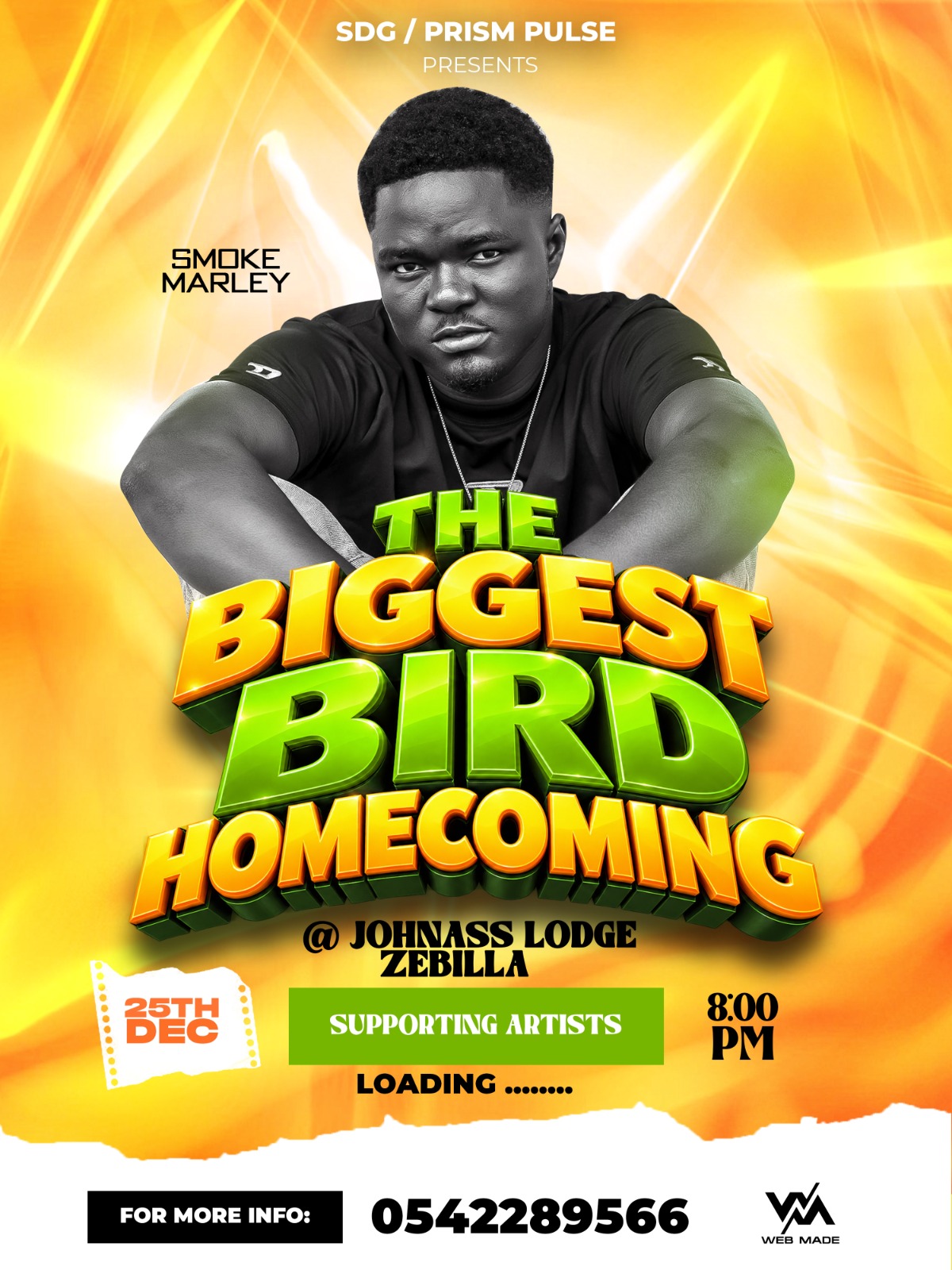 The Biggest Bird Homecoming Event Flyer